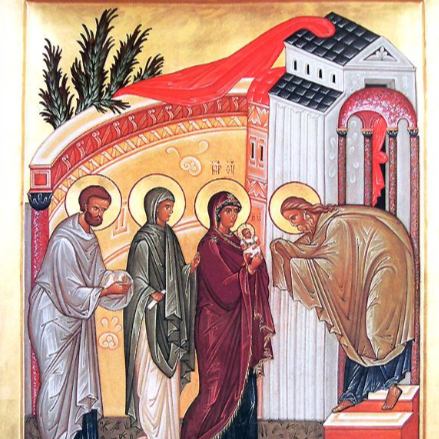 Február 2: az Úr találkozása Simeonnal – Gyertyaszentelő Boldogasszony ünnepe